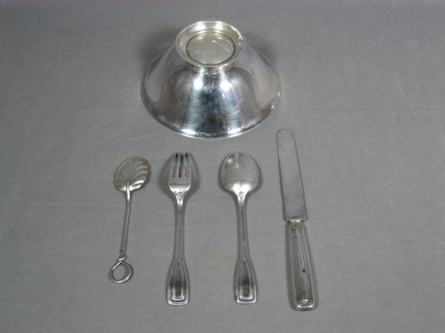 Tiffany Sterling Silver Set Spoon Fork Knife Bowl 14 Oz 2