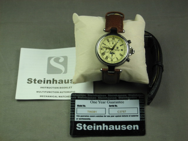 MINT Steinhausen Chronograph Watch Wristwatch Leather