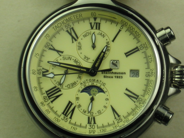 MINT Steinhausen Chronograph Watch Wristwatch Leather 1