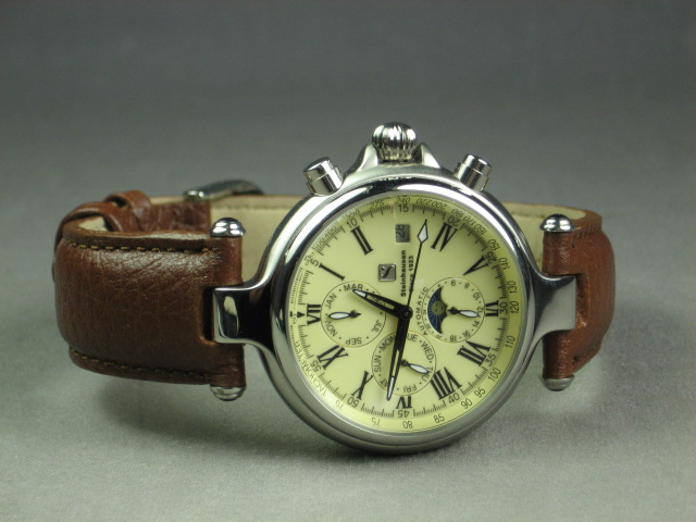 MINT Steinhausen Chronograph Watch Wristwatch Leather 2