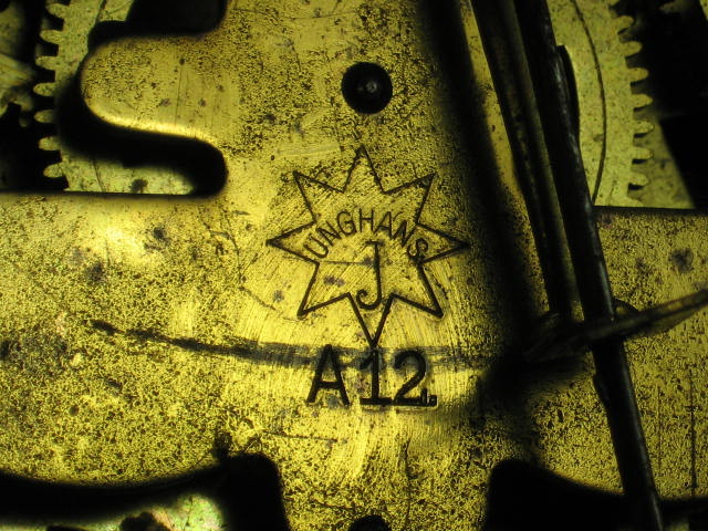 Antique Junghans German Pendulum Wall Clock w/ Key NR 10
