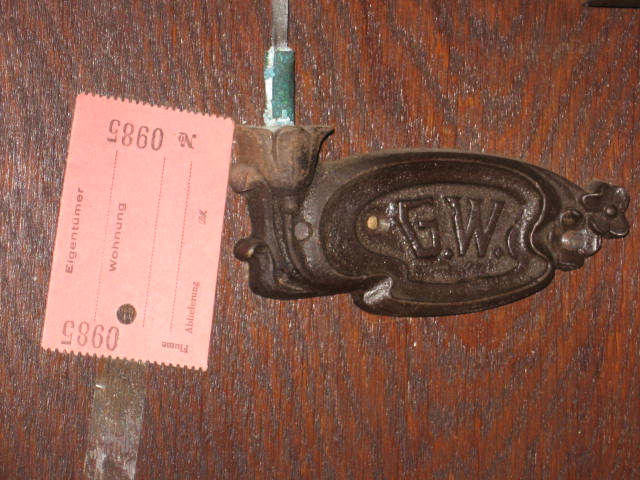 Antique Junghans German Pendulum Wall Clock w/ Key NR 12