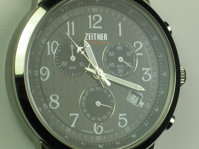 MINT Zeitner Chronograph Watch Mens Wristwatch ZM1926 2