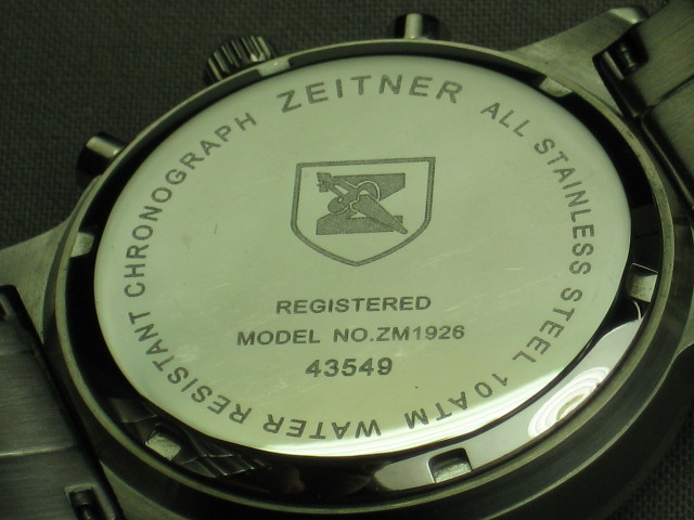 MINT Zeitner Chronograph Watch Mens Wristwatch ZM1926 5