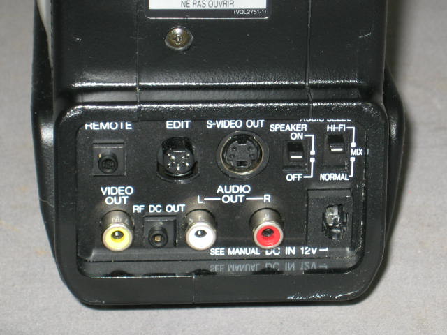 Panasonic AG-456 S-VHS Pro Line Video Camera Camcorder 6
