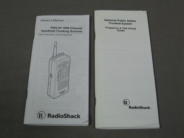 RadioShack Pro-94 1000-Channel Dual Trunking Scanner NR 5