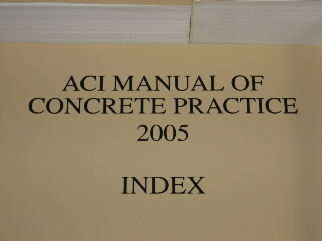 2005 ACI Manual Of Concrete Practice Complete Set 1-6 1