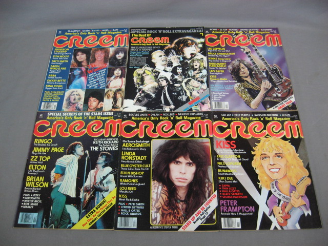 55 CREEM Magazine Lot Kiss Dylan Zeppelin Who 1975-1984 3
