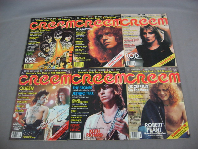55 CREEM Magazine Lot Kiss Dylan Zeppelin Who 1975-1984 4