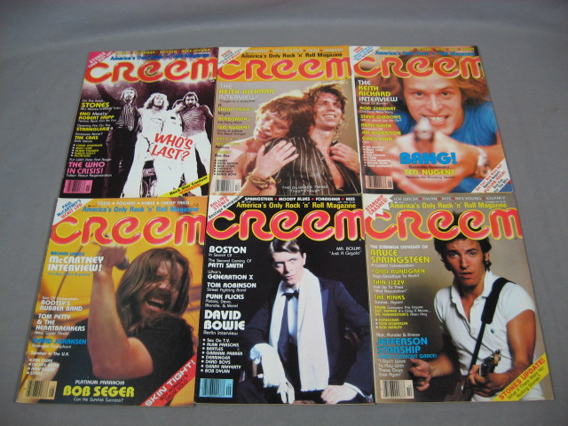 55 CREEM Magazine Lot Kiss Dylan Zeppelin Who 1975-1984 6