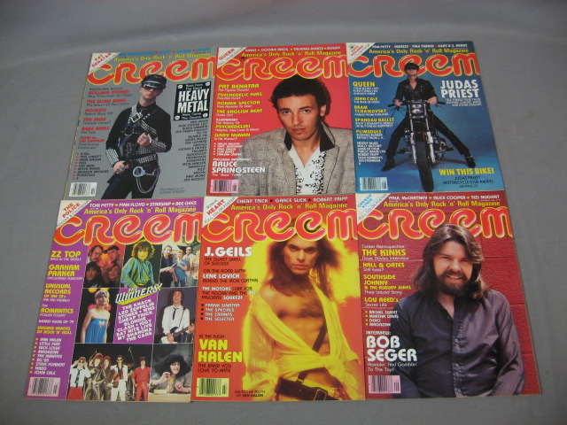 55 CREEM Magazine Lot Kiss Dylan Zeppelin Who 1975-1984 8