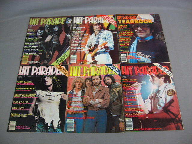 24 Hit Parader Magazines Kiss Stones Zeppelin 1976-1982 1