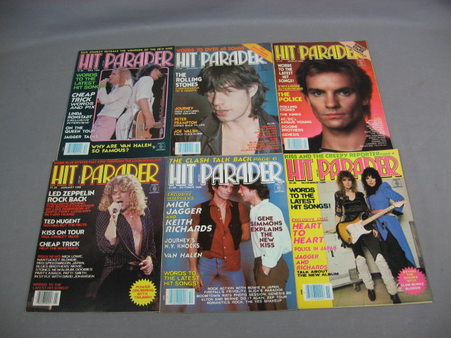 24 Hit Parader Magazines Kiss Stones Zeppelin 1976-1982 4