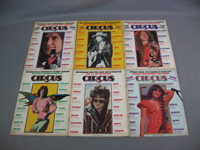 38 Circus Magazines Stones Dylan Zeppelin Kiss+ 1975-82 1