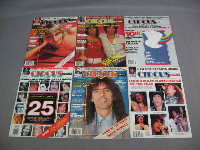 38 Circus Magazines Stones Dylan Zeppelin Kiss+ 1975-82 5