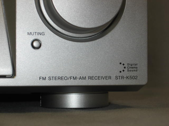 Sony STR-K502 5.1 Digital A/V Home Theater Receiver NR 3