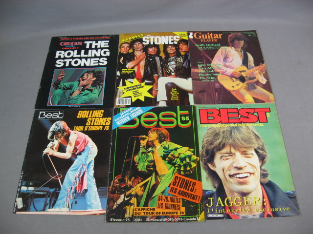 38 Vintage 1970s Rolling Stones Mick Jagger Magazines 1