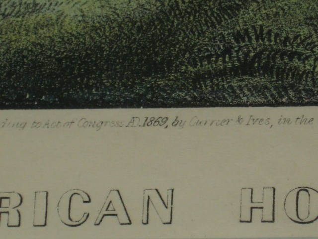 Original Currier & Ives Print American Homestead Spring 5
