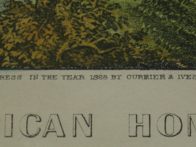 Original Currier & Ives Print American Homestead Summer 5