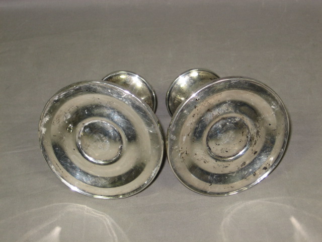 4 Weighted Sterling Silver Candlesticks Holders Tiffany 13