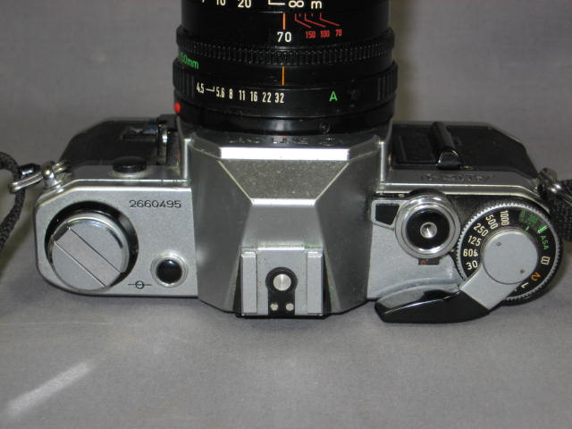 Canon AE-1 50mm 1.8 + 70-150mm Zoom Lens Motor Drive NR 8