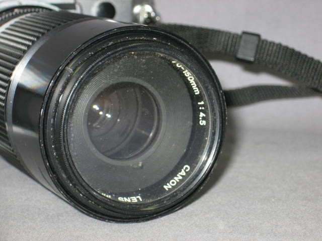 Canon AE-1 50mm 1.8 + 70-150mm Zoom Lens Motor Drive NR 10