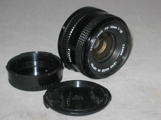 Canon AE-1 50mm 1.8 + 70-150mm Zoom Lens Motor Drive NR 11