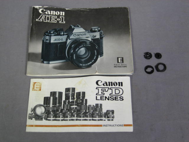 Canon AE-1 50mm 1.8 + 70-150mm Zoom Lens Motor Drive NR 15