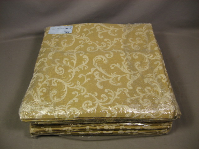 13 Gold Leaf Tablecloth Table Linen Set 54" +81" Square 2