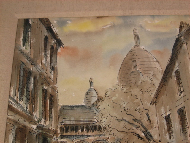 Original Paris Montmartre Watercolor & Ink Painting NR 2
