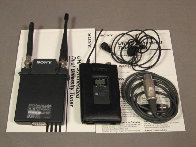 Sony WRT-822B 66 UHF WRR-855B Wireless Microphone Mic