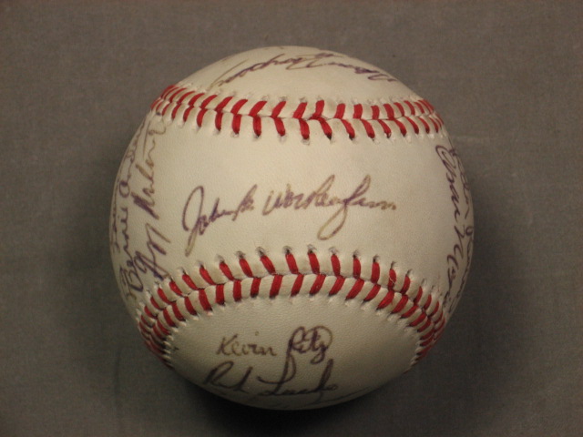 13 MLB Signed Baseball Lot Denny McLain Robin Roberts + 27