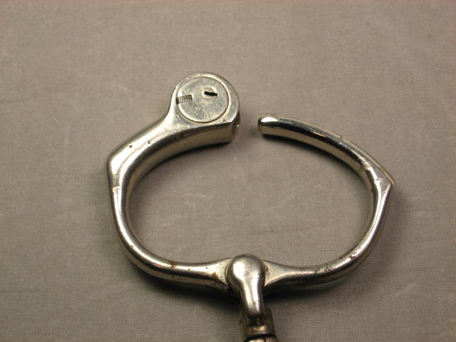 Antique Police Handcuffs Hand Cuffs Pat. May 2, 1899 NR 4