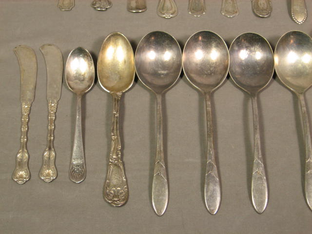 Sterling Silver Baby Cup Flatware Lot Spoons 325 Grams 1