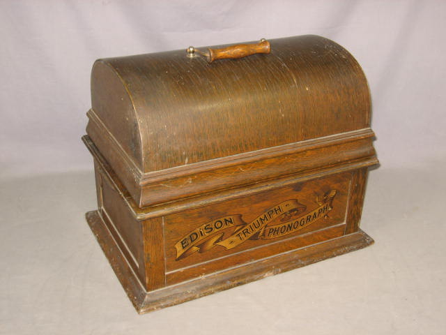 Rare Edison Triumph Model A Cylinder Phonograph + Horn 1
