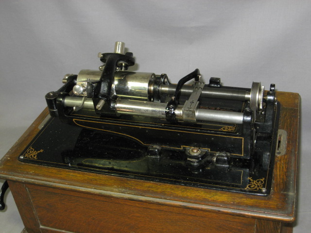 Rare Edison Triumph Model A Cylinder Phonograph + Horn 15