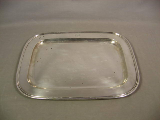 Vintage Tiffany & Co Sterling Silver Serving Tray 48 Oz