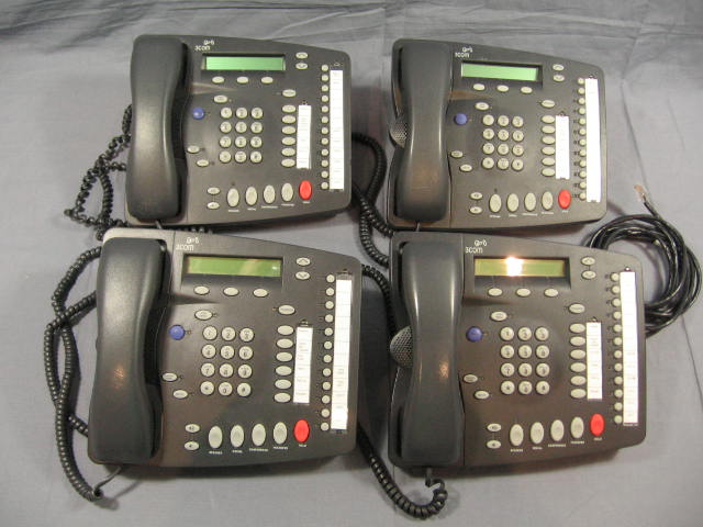 4 3Com NBX 1102B 1102-B Business VOIP Phones System NR!