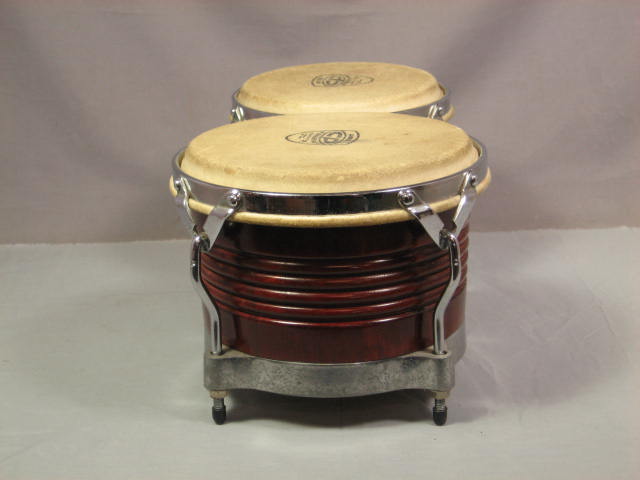 Vintage LP Cosmic Percussion CP Wood Wooden Bongo Drums 4