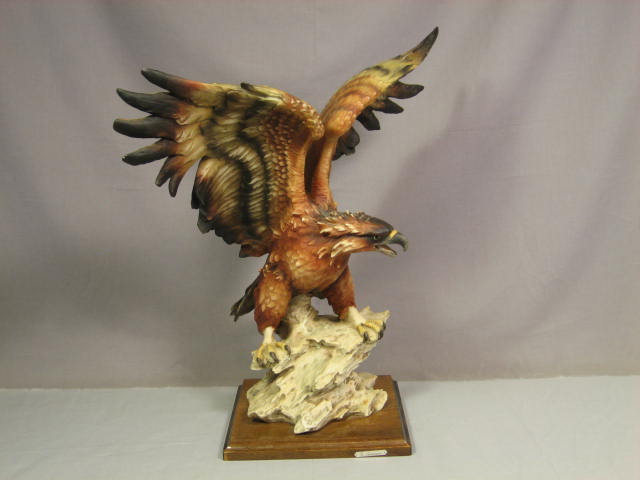 Rare Giuseppe G Armani Eagle Statue Figure Sculpture NR 3