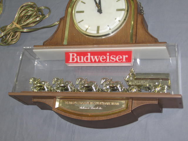 Budweiser Bud Clydesdale Clock Anheuser Busch Champion 3