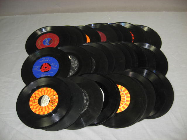 Vintage 45 Record Album Lot Elvis Presley Hank Williams 4