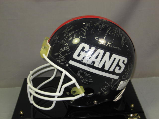 1993-94 NY Giants Team Auto Signed NFL Football Helmet 5