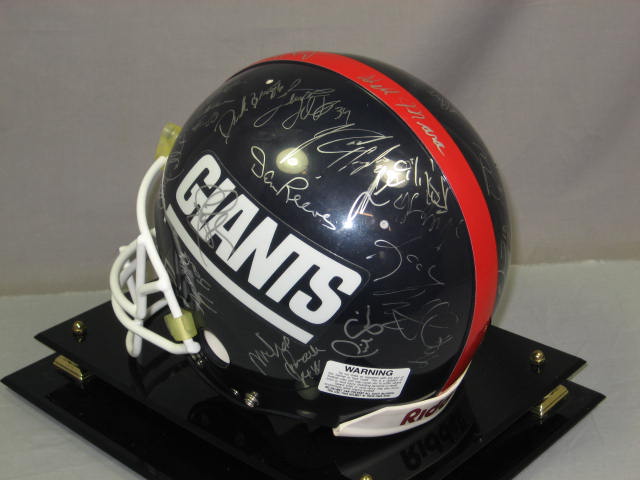 1993-94 NY Giants Team Auto Signed NFL Football Helmet 6