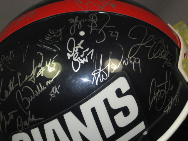 1993-94 NY Giants Team Auto Signed NFL Football Helmet 14