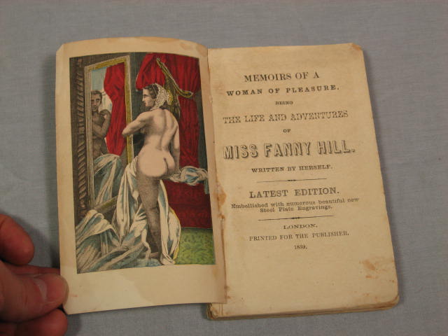 1859 Fanny Hill Woman Of Pleasure Female Beauty Book NR 2