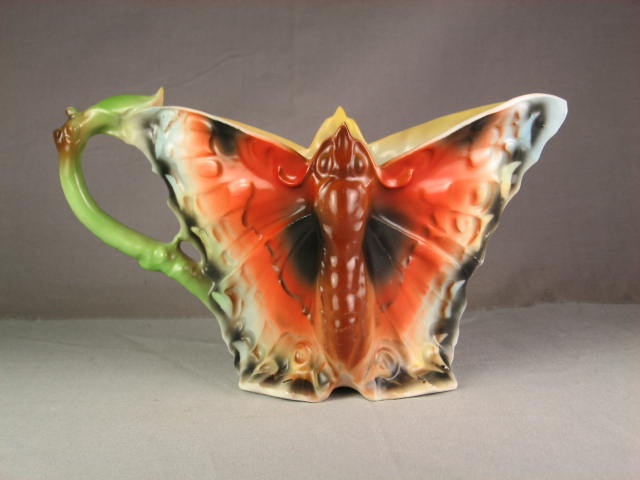 Vintage Royal Bayreuth Bavaria Butterfly Milk Pitcher 1