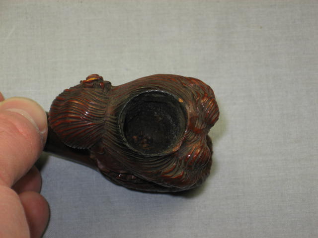 Meerschaum Tobacco Smoking Pipe Female Bust Amber Stem 5