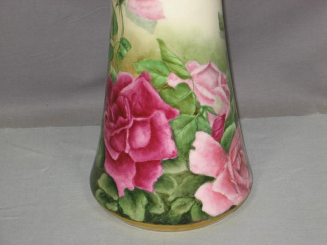 Antique Willets American Belleek Porcelain Rose Vase NR 1