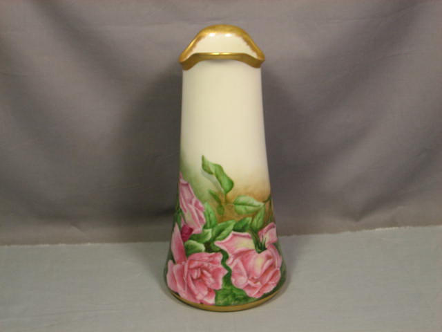 Antique Willets American Belleek Porcelain Rose Vase NR 2